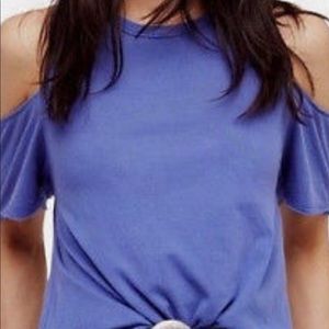 NWT Free People Purple Crisscross Top